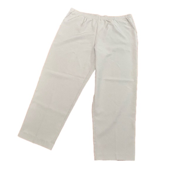 NWOT 18W Worthington Stretch light gray side zip & button trousers with pockets - Picture 8 of 16